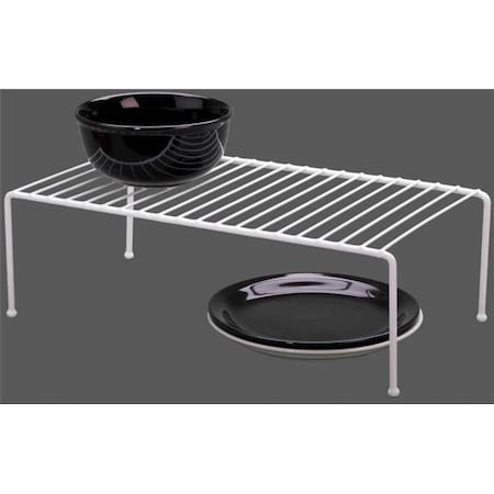 Made-To-Order White Jumbo Vinyl Coated Wire Helper Shelf MA333157